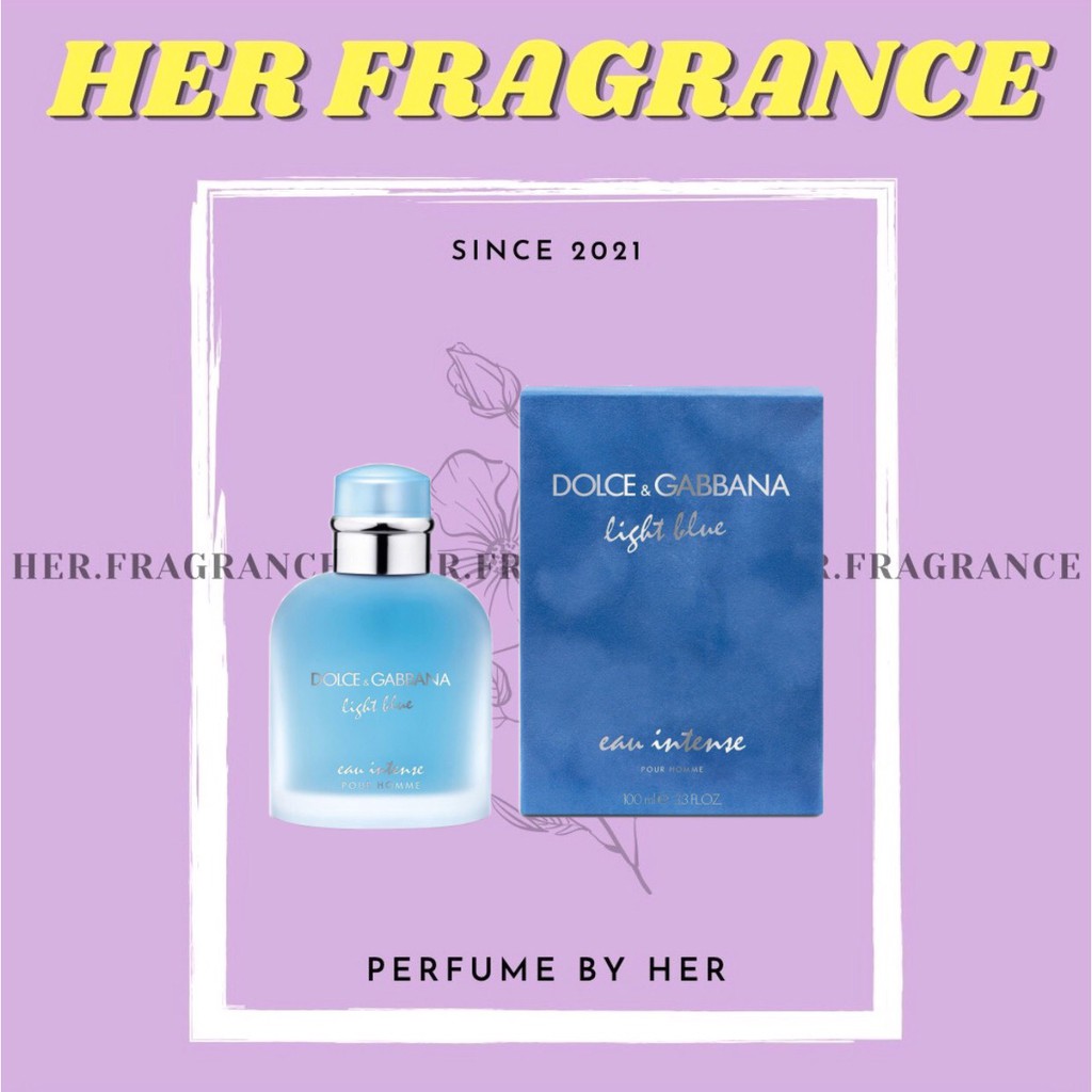 🐻 Nước hoa dùng thử D&G Light Blue Intense for him Tester 5ml/10ml - 𝐇𝐞𝐫 𝐅𝐫𝐚𝐠𝐫𝐚𝐧𝐜𝐞 -