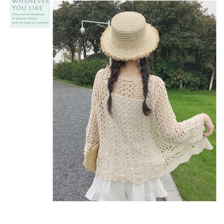 Áo khoác Kimono phối ren hoa thiết kế thanh lịch cho phái nữ