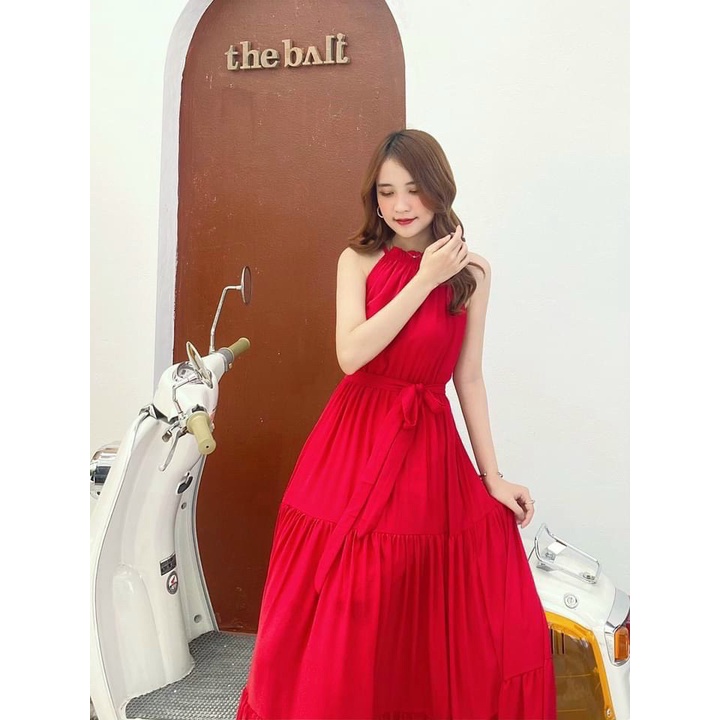 ĐẦM VOAN CHIFFON MAXI CÓ  MÚT NGỰC TẠO DÁNG ĐI BIỂN CỰC QUYẾN RŨ