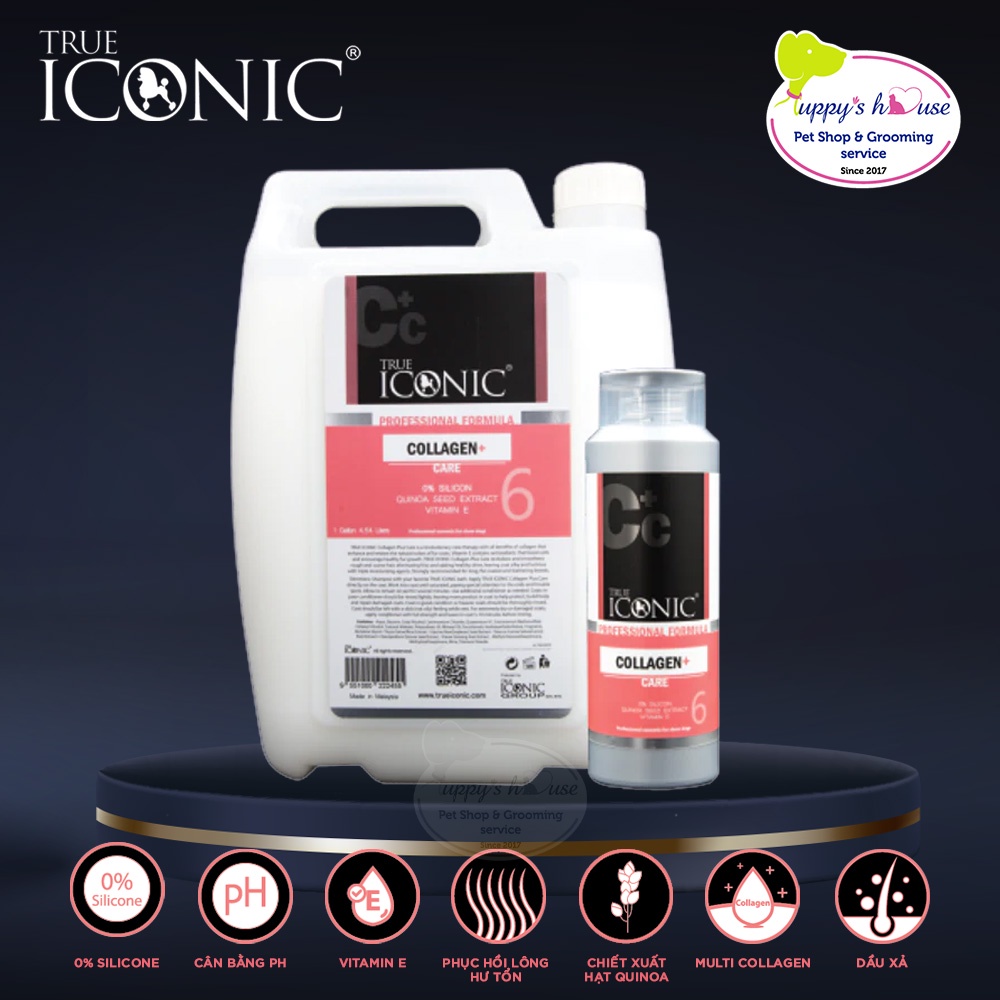 True Iconic_Dầu xả dưỡng lông_ Collagen+ Care dành cho chó_chai 250ml