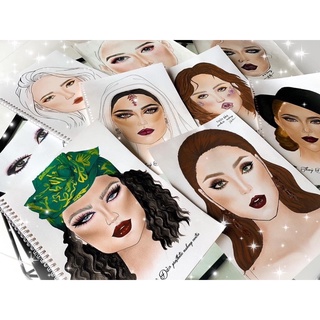 Sách vẽ FaceChart Make Up