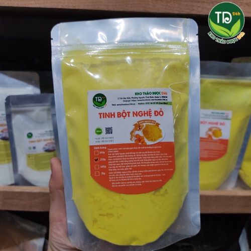 Tinh Bột Nghệ Đỏ Nghệ An giúp trắng da, ngăn chặn lão hóa, tẩy tế bào chết hiệu quả, hỗ trợ tiêu hóa hiệu quả [500g/1kg]