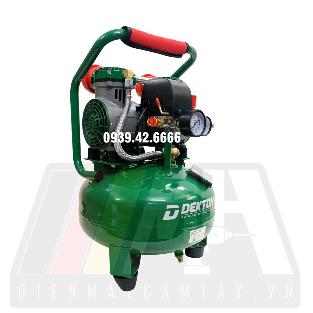 Máy Nén Khí Không Dầu Dekton DK-AC2912SW - Công Suất 1,5HP/1250W Dung Tích 12 Lít - Lên Hơi Nhanh - Độ Ồn Thấp