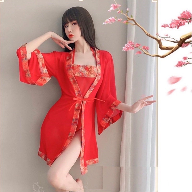 Bộ cosplay cô gái Trung Hoa, đồ ngủ quyến rũ