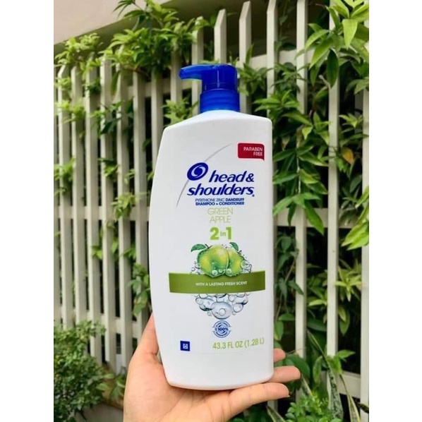 Dầu gội và xả Head & Shoulders Green Apple 1.28lit- mỹ