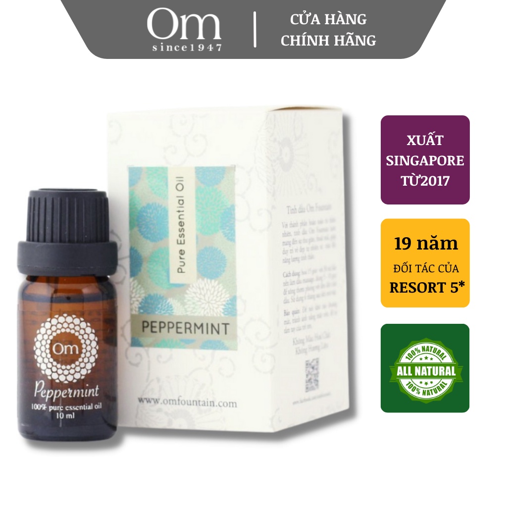 Tinh dầu Bạc Hà Peppermint 10ml - Om Fountain