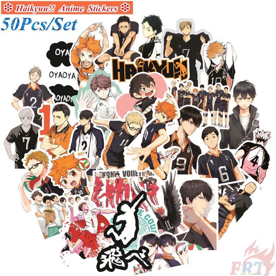❉ Haikyuu!! - Series 04 Anime Shoyo Hinata Tobio Kageyama Stickers ❉ 50Pcs/Set DIY Fashion Doodle Decals Stickers