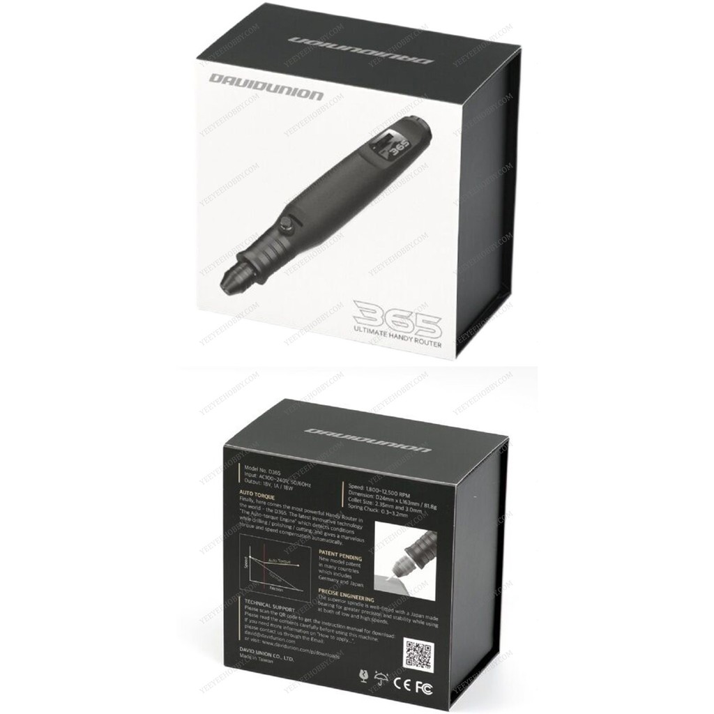 DỤNG CỤ DAVIDUNION - MÁY KHOAN CẦM TAY ĐA NĂNG VÀ MÀI DAVID365 ULTIMATE HANDY ROUTER