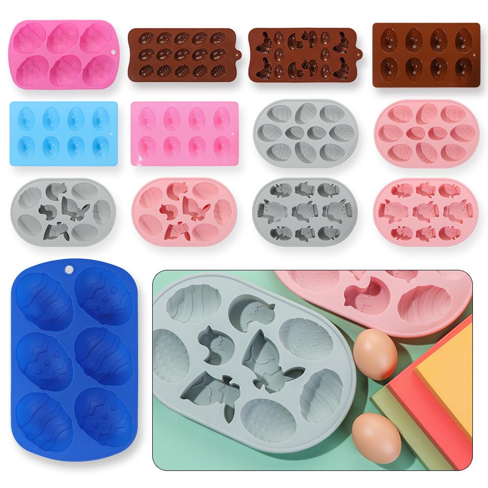 Khuôn Silicone Tạo Hình Làm Bánh Kẹo Hình Thỏ Phục Sinh
