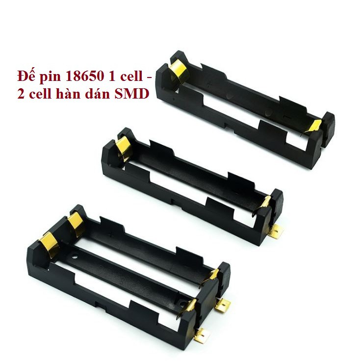 Đế pin 18650 2 cell và 1 cell chân đồng xịn