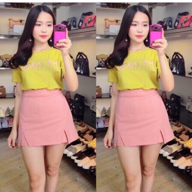 🌹Quần váy xẻ đùi bảng màu mới (kg tap G) | BigBuy360 - bigbuy360.vn