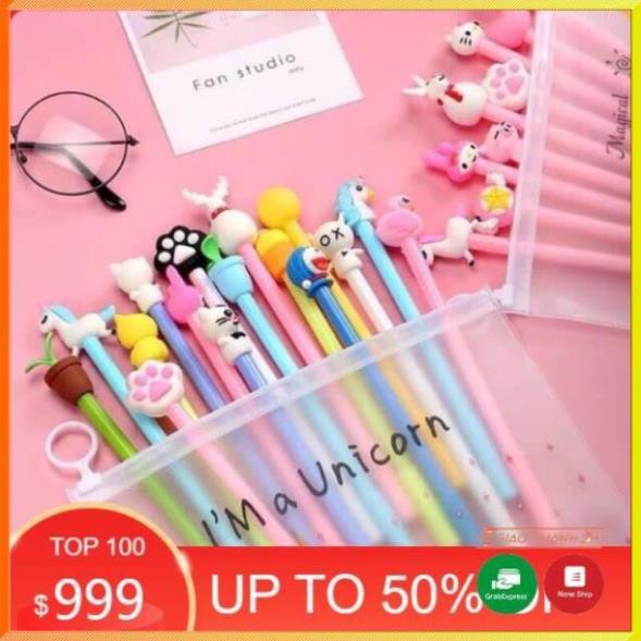 Set 20 bút bi nước Pony hình thú ngộ nghĩnh đáng yêu