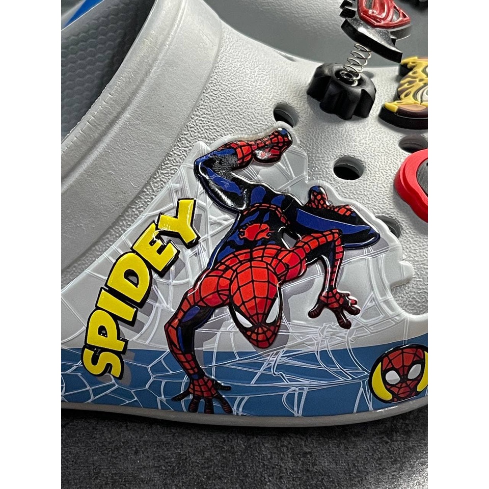 Giày Dép Cross Spider Man Kids Chính Hãng Size 24 Đến 35 - Tặng 6 Jibbizt - Sấu Vui Vẻ