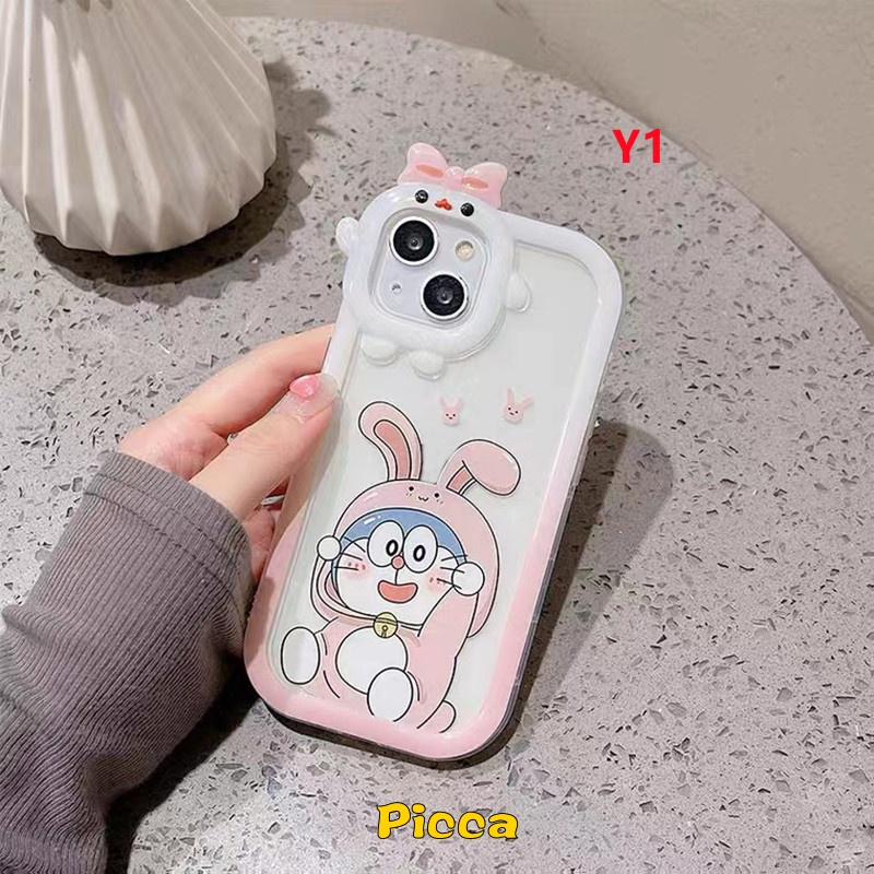 Ốp Điện Thoại Họa Tiết Hoạt Hình Doraemon 3D Cho IPhone 7 8 14 Plus 13 11 12 14 Pro MAX XR X 6 6S Plus XS MAX SE