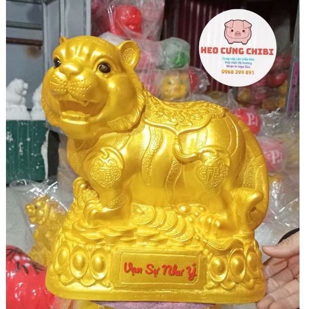 Hổ Vàng Phong Thủy 2022 Hổ Vàng Nhâm Dần size to 27x26x19cm
