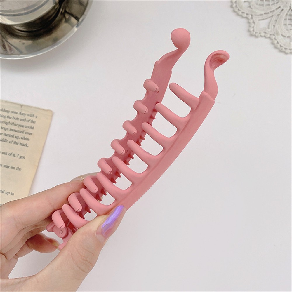 Kẹp Tóc Đuôi Ngựa Màu Trơn In Họa Tiết Da Báo Đơn Giản Cho Nữ