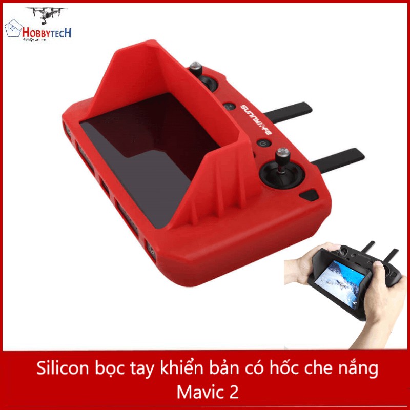 Silicon tay khiển DJI Smart Controler Mavic 2- bản có hốc che nắng - SunnyLife - Hàng chính hãng - Bảo vệ tay khiển