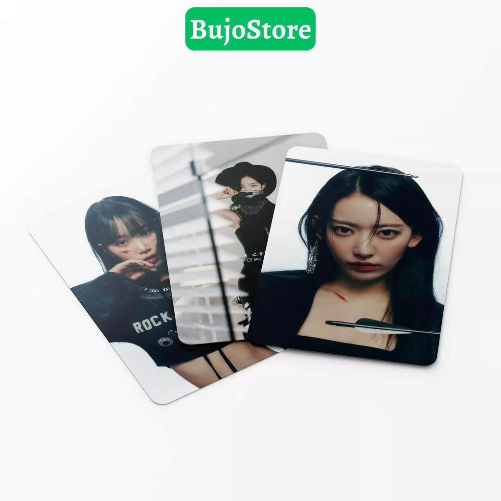 Bộ sưu tập 54 Lomo Card LESSERAFIM UNFORGIVEN bo góc nhóm cửa hàng kpop Bujostore