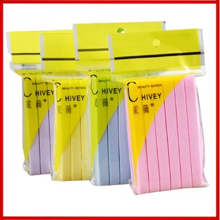 Bọt Biển - Bông Nở - Mút Rửa Mặt Chivey Nhật Bản - Bịch 12 Cái - Dùng Trong Spa - Giao Màu Bất Kỳ - KSMN
