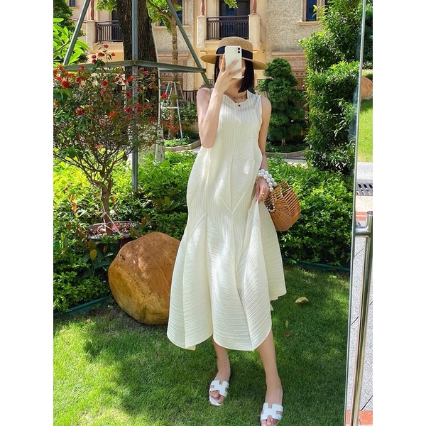 VÁY DẬP LI PLEATED ĐUÔI CÁ CỰC SANG