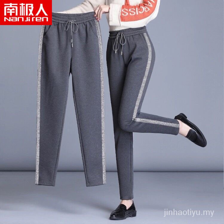 Quần Dài Thể Thao Màu Đen Lưng Cao Thoáng Khí Thời Trang Xuân Thu Cho Nữ | BigBuy360 - bigbuy360.vn