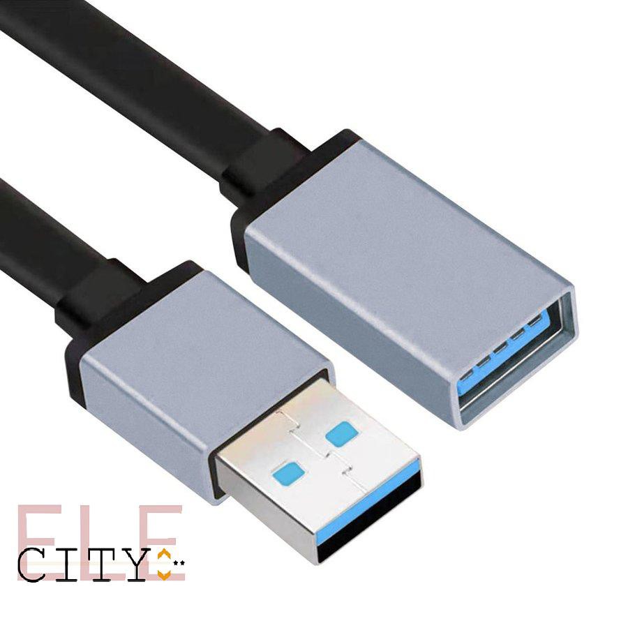 Ele】⚡⚡Dây nối dài USB 3.0 mạ vàng dài từ 1m dây dạng dẹt và tròn