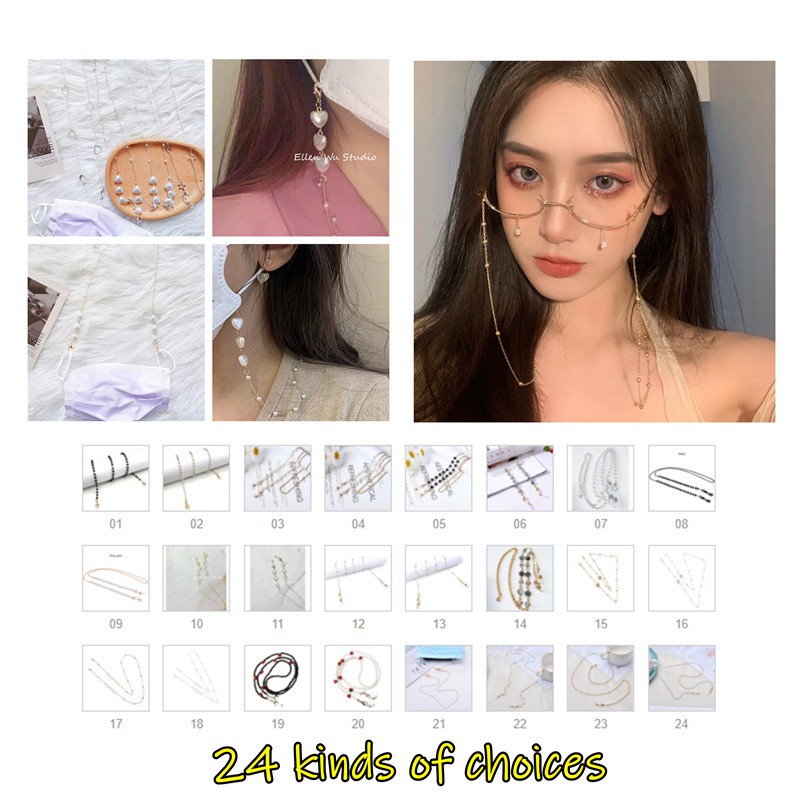 Dây đeo khẩu trang phong cách Hàn Quốc thời trang cho nữ