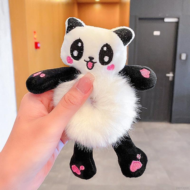 Dây buộc tóc co giãn hình thú nhồi bông dễ thương cho nữ