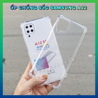 Ốp Lưng Samsung A12 dẻo trong suốt bảo vệ chống sốc 4 góc A12