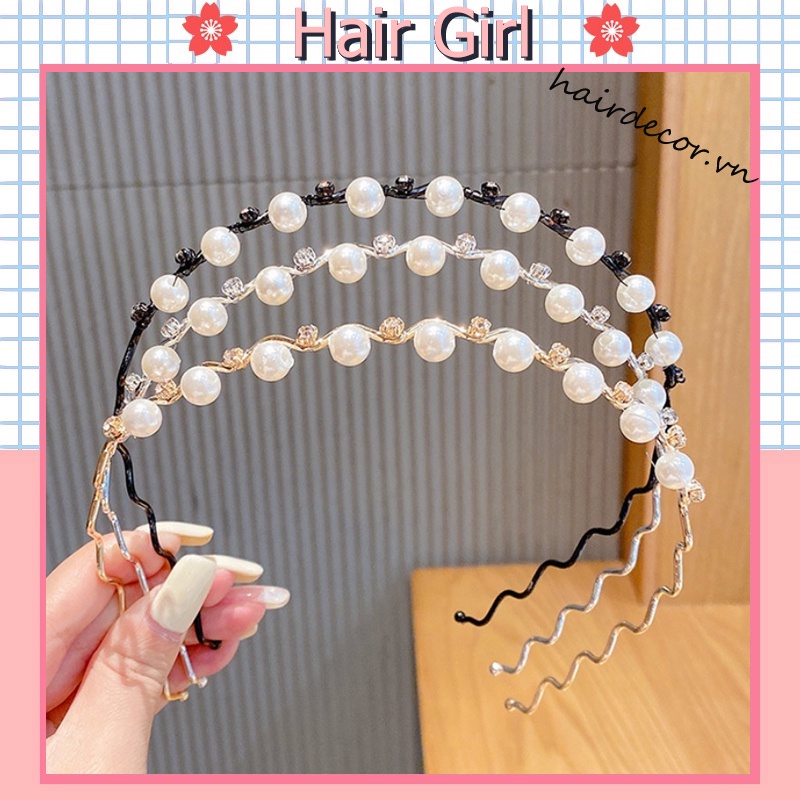 Cài tóc nữ đính ngọc trai xinh xắn thời trang