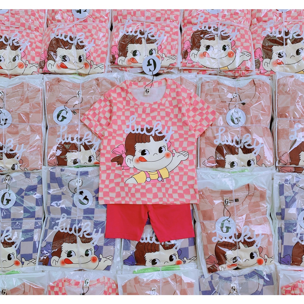 Lyvyshop - (Hàng đẹp) Bộ quần áo bé gái siêu dễ thương từ 09-28kg