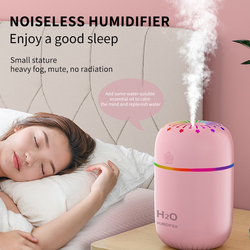 Máy Khuếch Tán Tinh Dầu Tạo Độ Ẩm Không Khí Bằng Sóng Siêu Âm