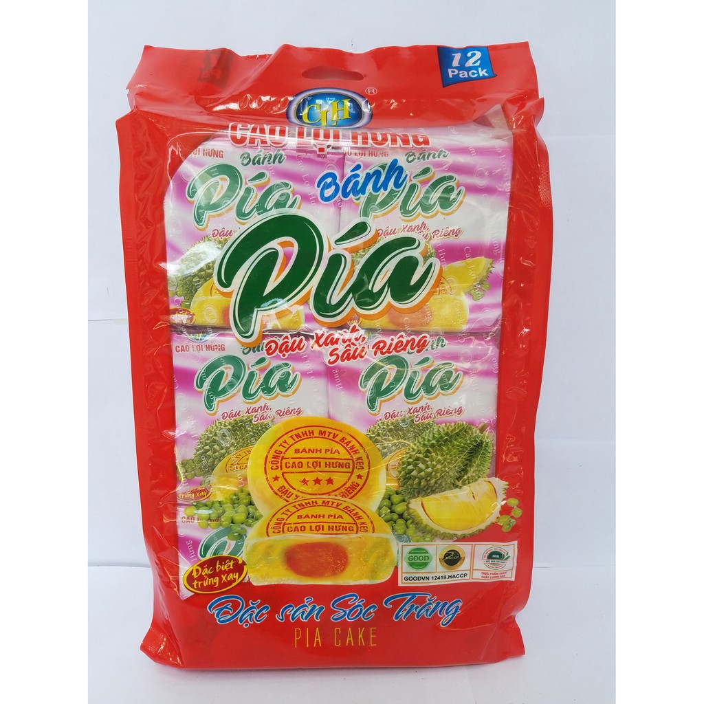 PÍA ĐẬU XANH - SẦU RIÊNG BỊCH 12 CÁI (95G/CÁI)