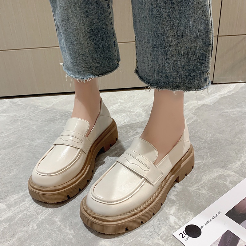 Giày lười IELGY đế xuồng thiết kế đơn giản thời trang cho nữ