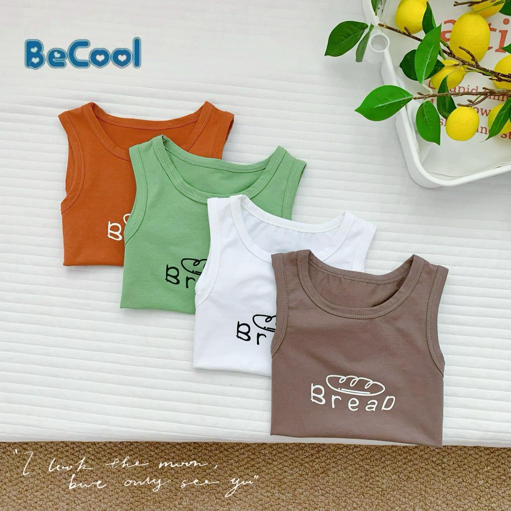 Áo ba lỗ cho bé trai, bé gái Áo thun cho bé từ 10-26kg chất cotton cao cấp BECOOL