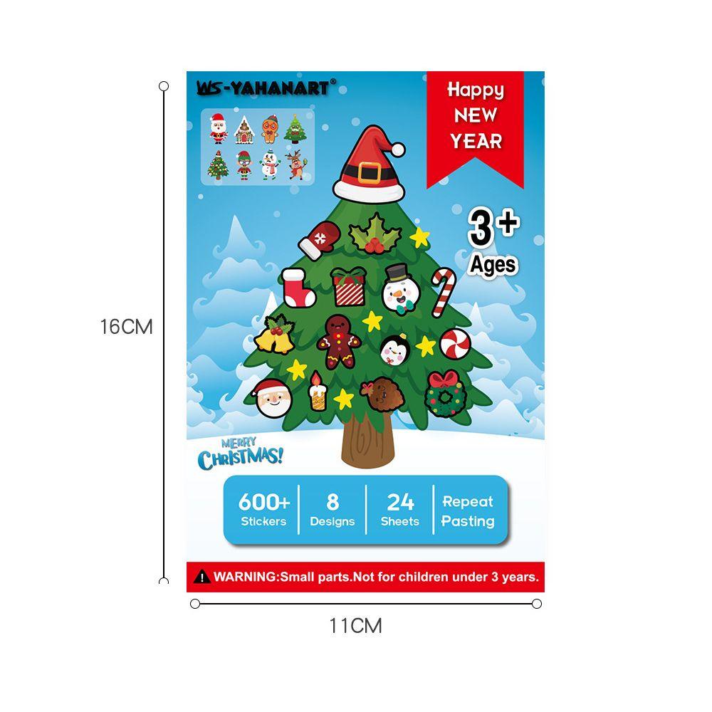 Miếng Dán Kính Họa Tiết Giáng Sinh Trang Trí Thủ Công Tái Sử Dụng Được