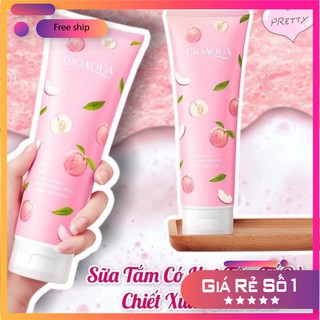 Muối tắm tẩy da chết Bioaqua hương đào 250ml