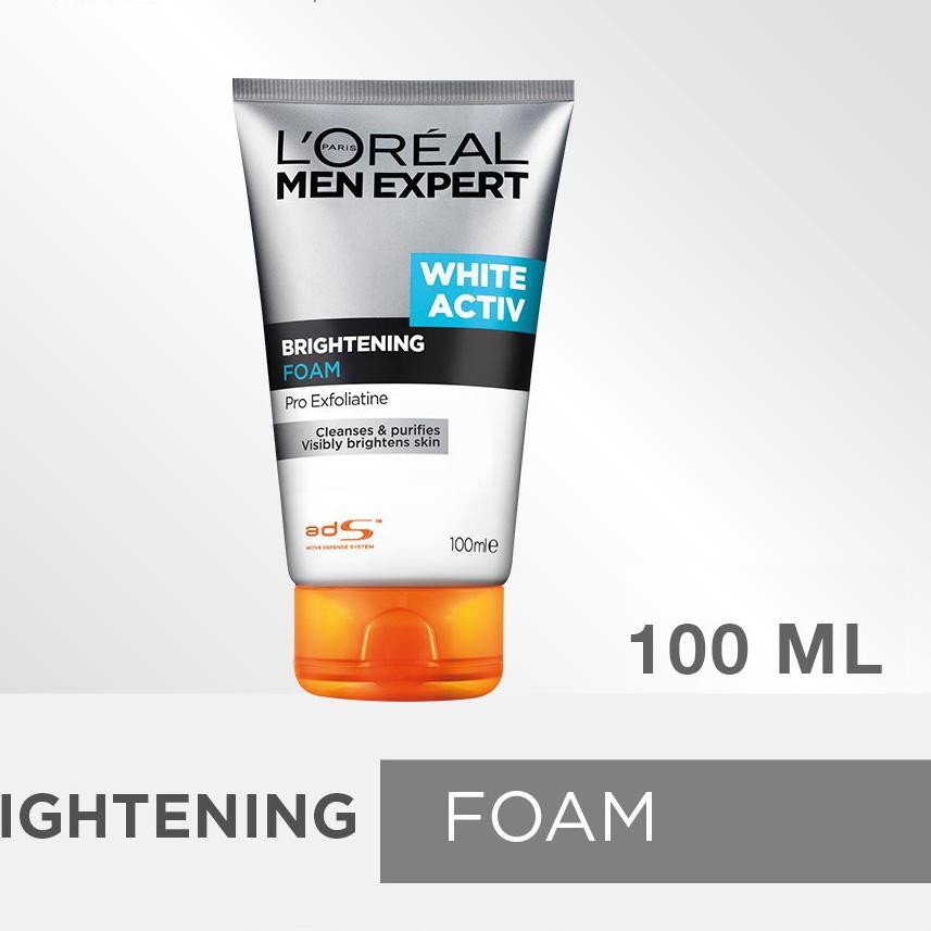 L'OREAL (Hàng Mới Về) Sữa Rửa Mặt Tạo Bọt Làm Trắng Sáng Da L 'Oreal Paris Dành Cho Nam 100ml