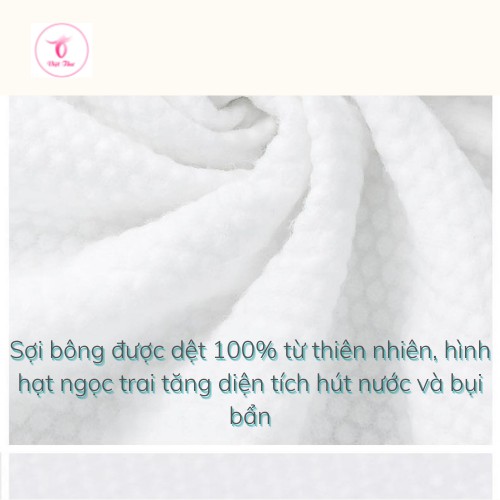 Khăn lau mặt dùng 1 lần dạng nén 100% cotton mềm mịn, kháng khuẩn tốt, bảo vệ làn da khỏi mụn Việt Thư