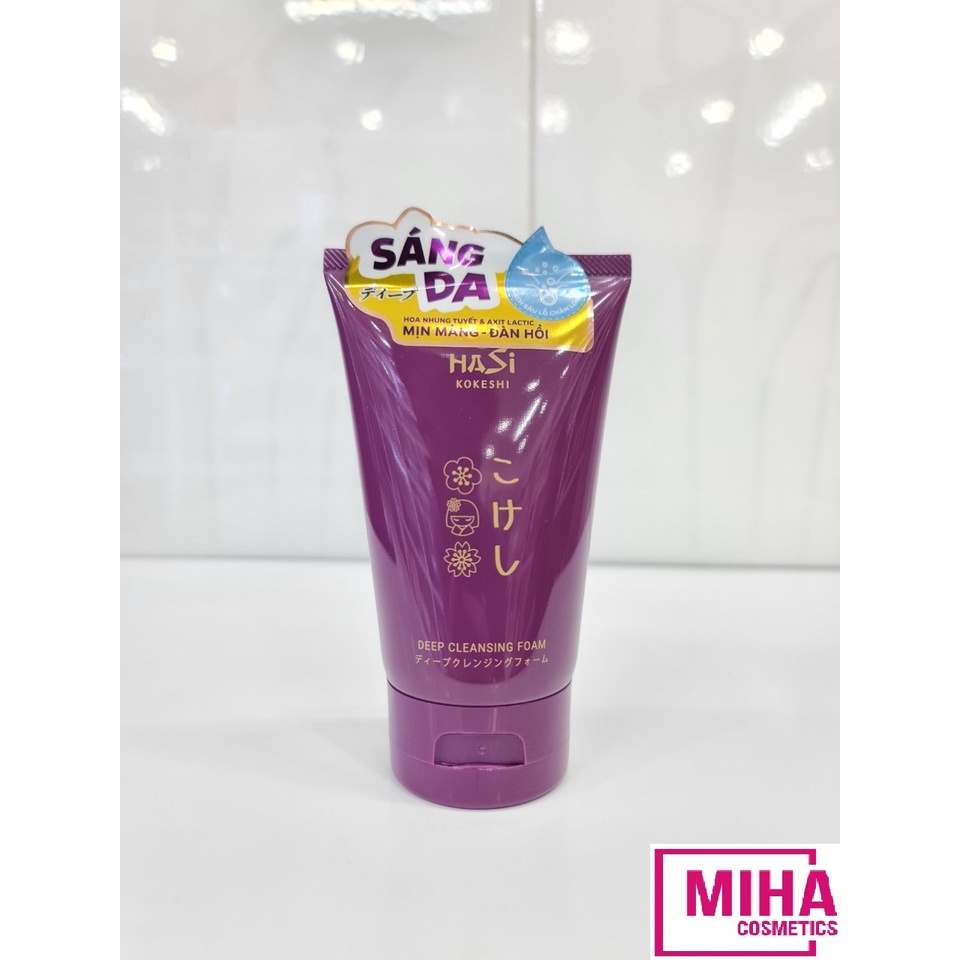 Sữa Rửa Mặt Sáng Da Và Làm Sạch Sâu HASI Kokeshi Deep Clean Foam 100ml