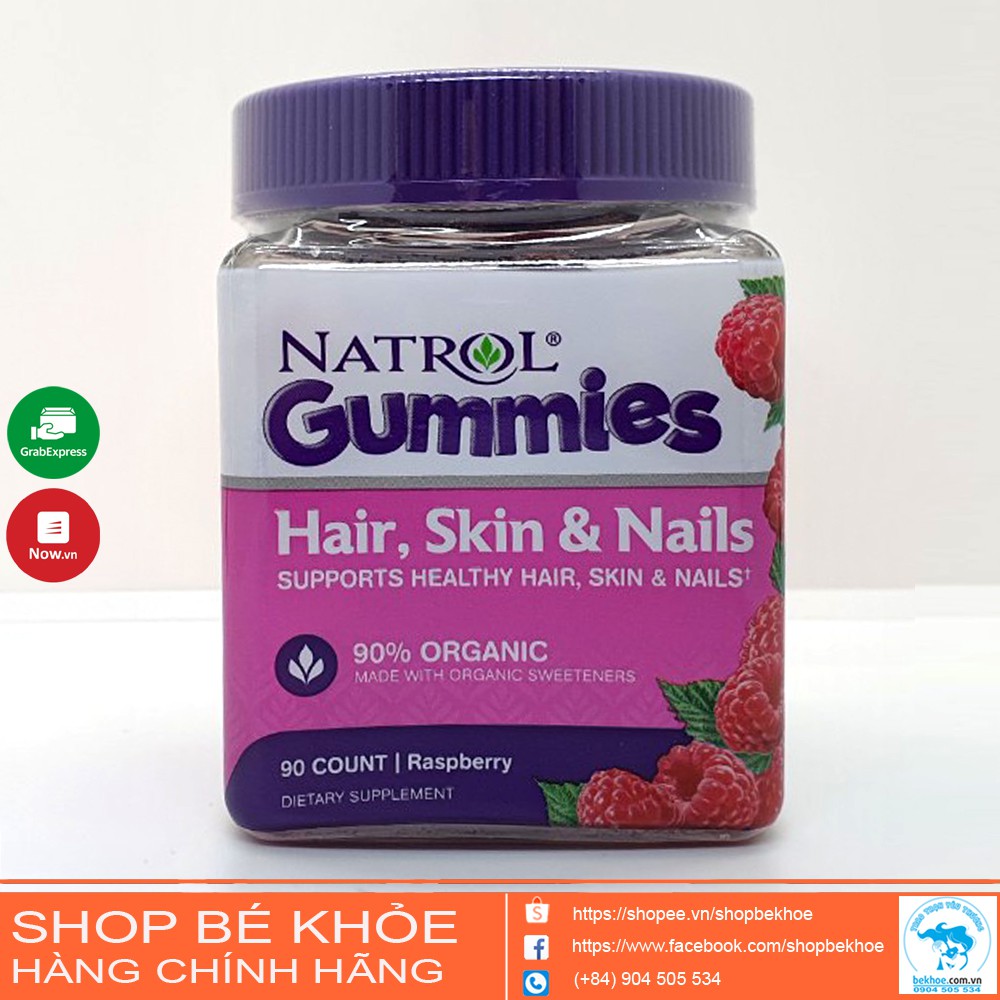 Kẹo dẻo Hair Skin Nail Gummies 230 Viên - Cho da, tóc, móng