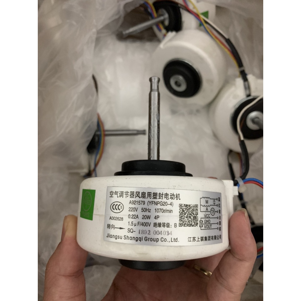 Motor quạt mặt lạnh điều hoà Panasonic trục dài - Mô tơ quạt dàn lạnh Panasonic trục dài( quạt mono 6 dây )