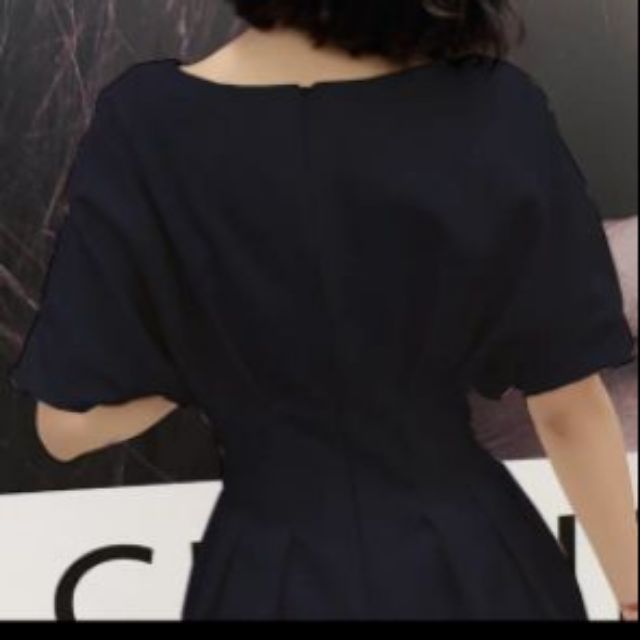 [Ảnh thật]_Đầm trắng eo xếp li dự tiệc form ngắn | BigBuy360 - bigbuy360.vn