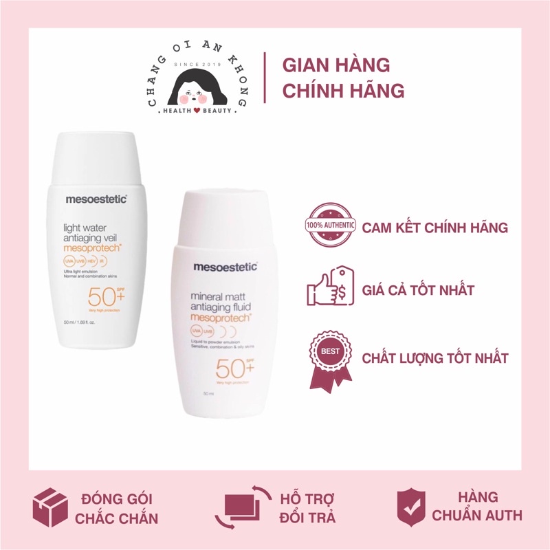 [Ch&Iacutenh H&Atildeng] Kem Chống Nắng Mesoestetic Mineral Matt Antiaging Fuild Spf 50
