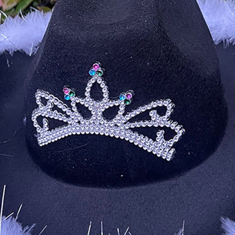 Mũ Fedora Rộng Vành Đính Lông Vũ Phong Cách Cao Bồi Thời Trang