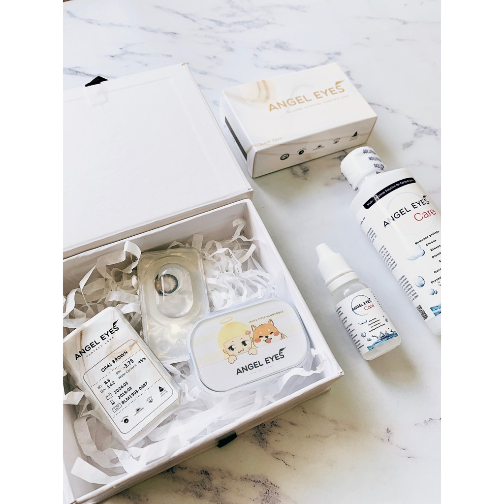 Kính Áp Tròng/ Lens mắt Xám Tây không giãn đeo 8-12h Funkie LIMITED POLYHEMA ĐỘ:0-6