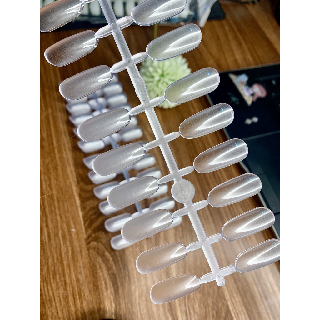 Móng mẫu vỉ phom tròn học nail chuyên dụng