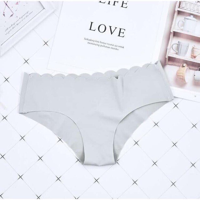 Combo 10 quần lót nữ su đúc không đường may cạp lượn sóng LYMIA QL33