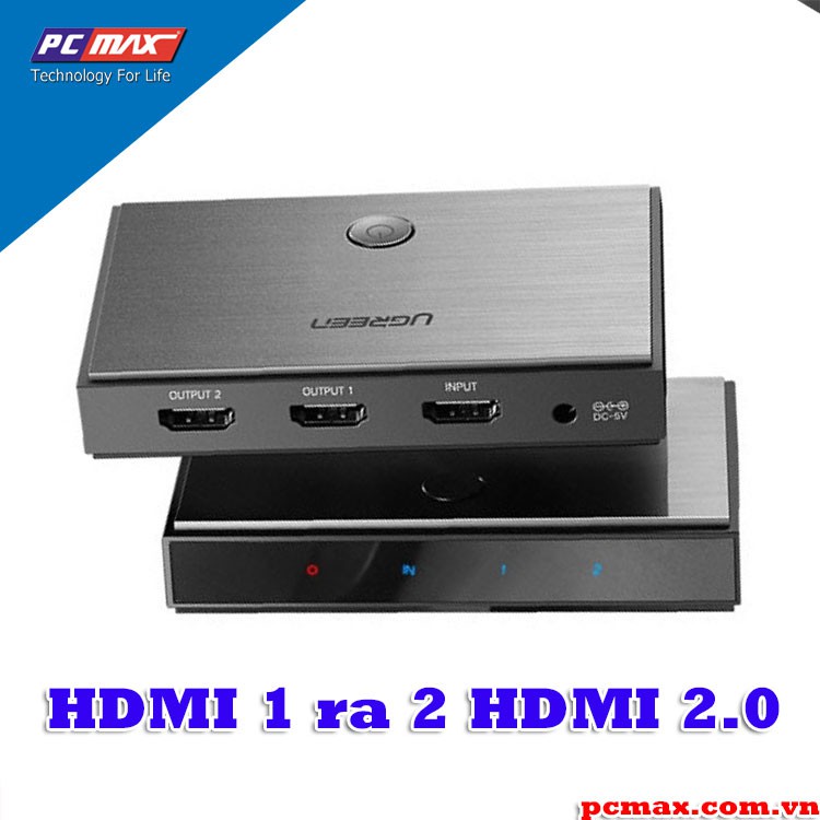 Bộ chia HDMI 1 ra 2 HDMI Ugreen 50707