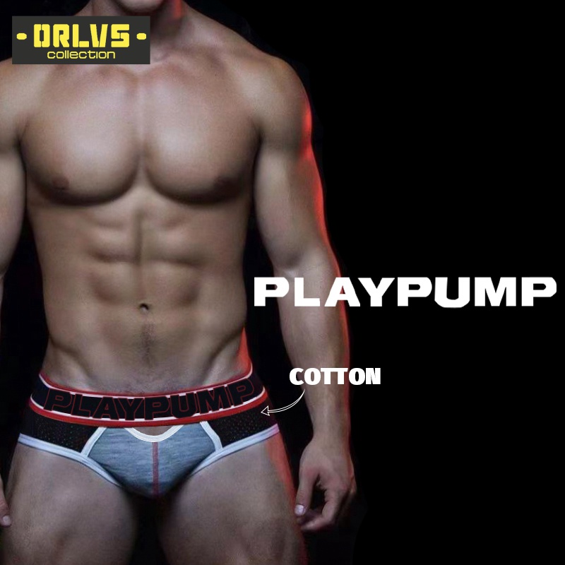 Quần lót cotton ORLVS PP9116 thoáng khí kẻ sọc thời trang quyến rũ cho nam